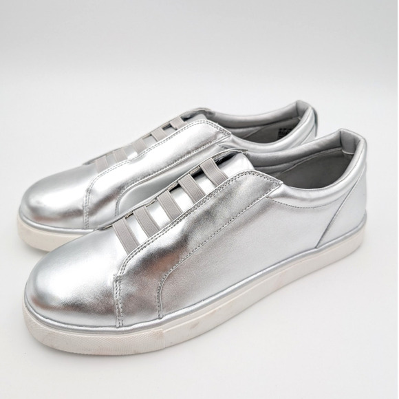 Reaction Kenneth Cole Bonnie Metallic Slip-On Sneaker Women’s Size US8 EU39 - Picture 1 of 9